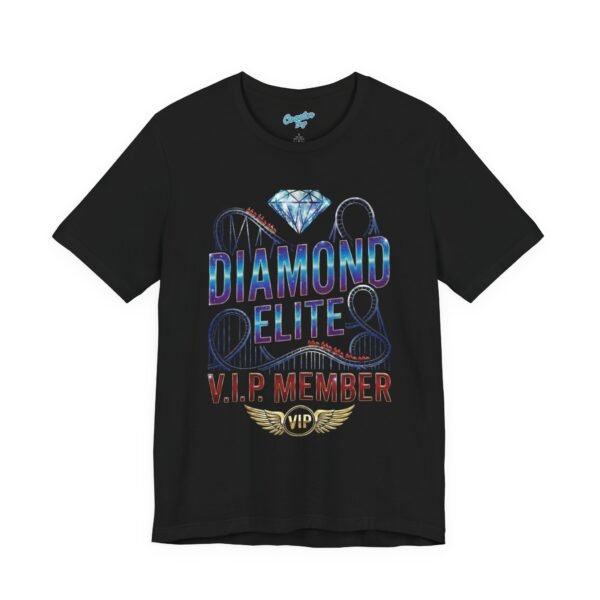 Diamond Elite VIP Member Tee — Glitter Rollercoaster Graphic T-Shirt