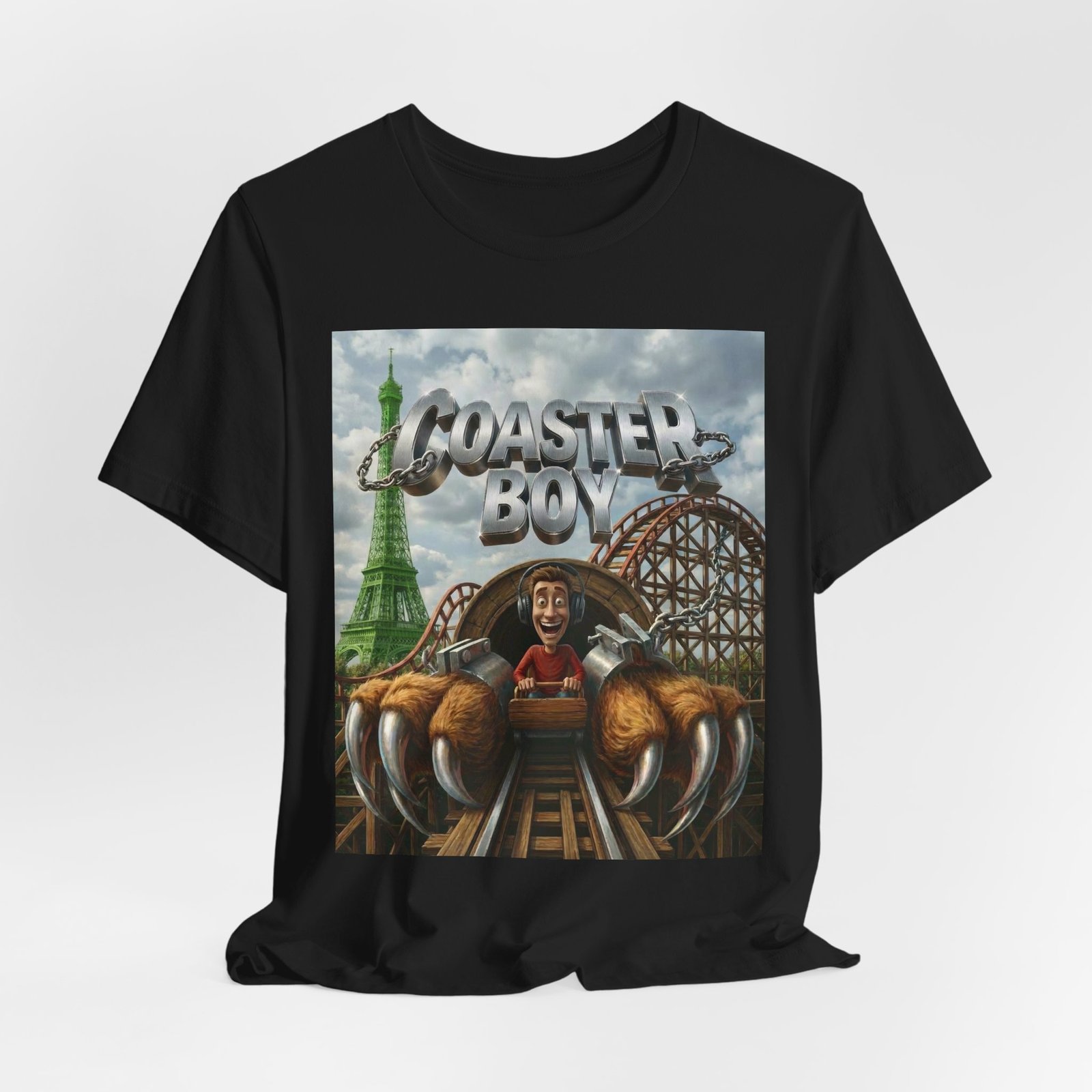 Coaster Boy Beast T‑Shirt — Thrill Seeker Roller Coaster Tee - Image 4