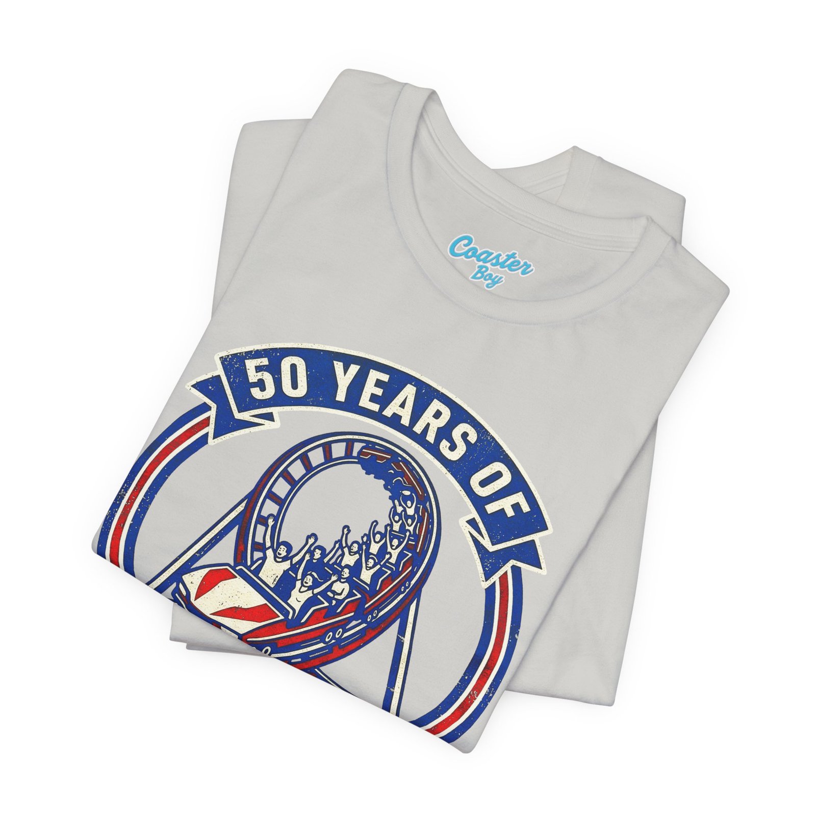 50 Years of Thrills Roller Coaster Tee - Image 3