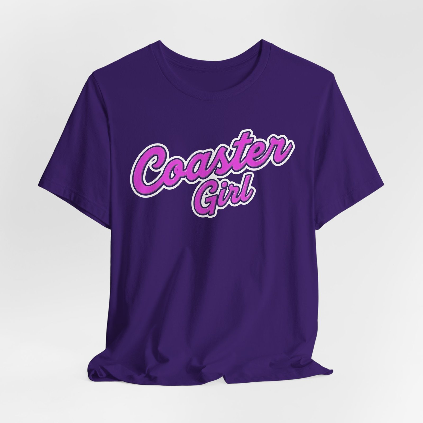 Coaster Girl Tee – Pink Script Graphic T-Shirt - Image 16