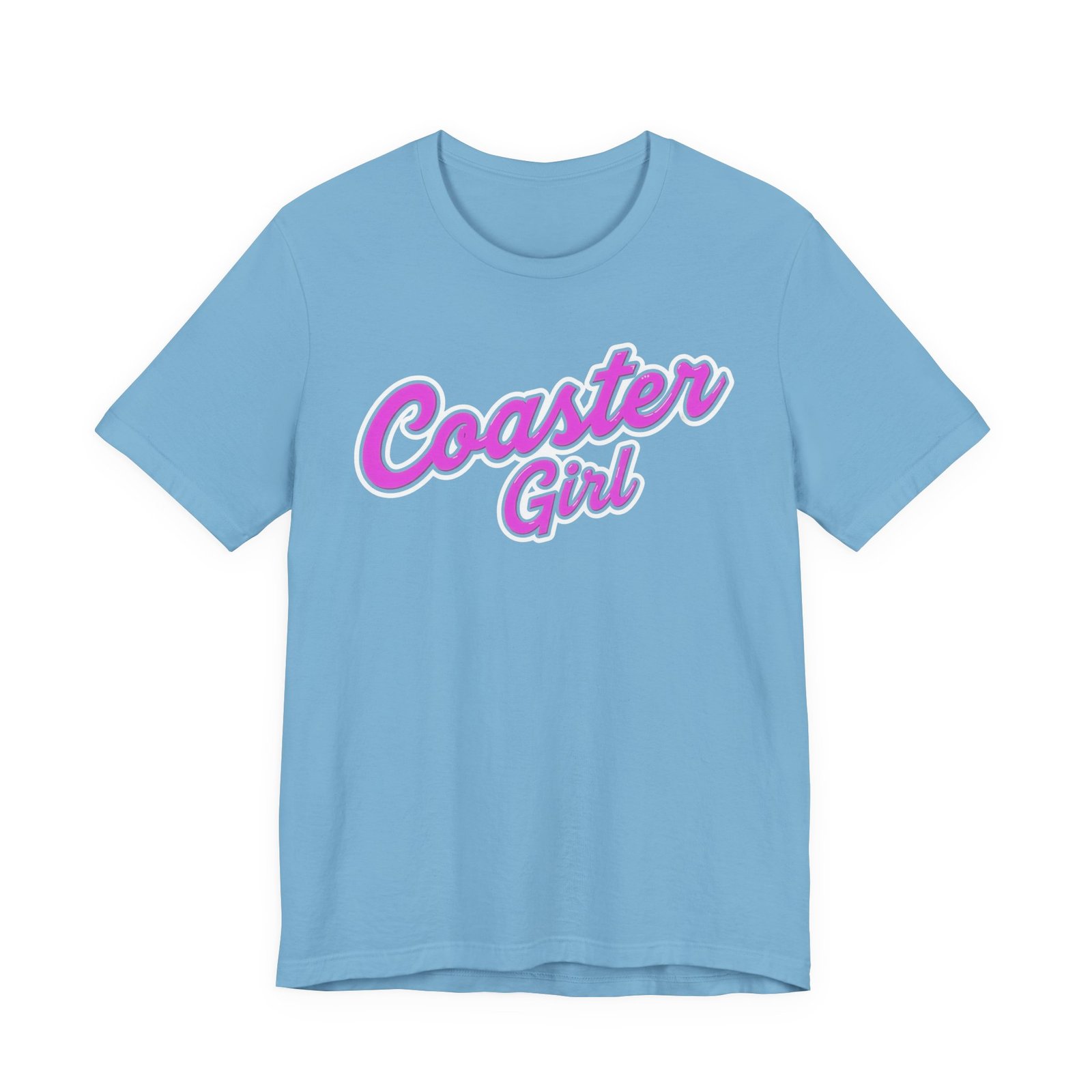 Coaster Girl Tee – Pink Script Graphic T-Shirt - Image 9