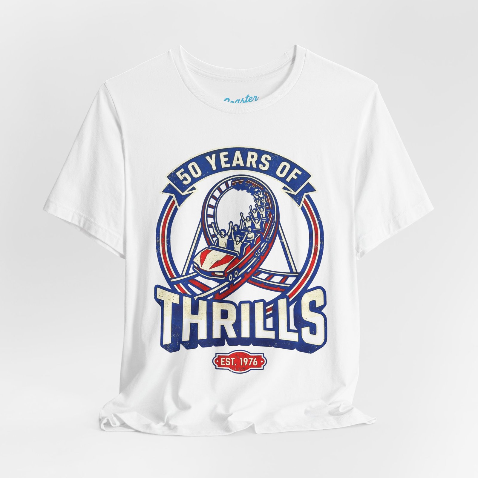 50 Years of Thrills Roller Coaster Tee - Image 8