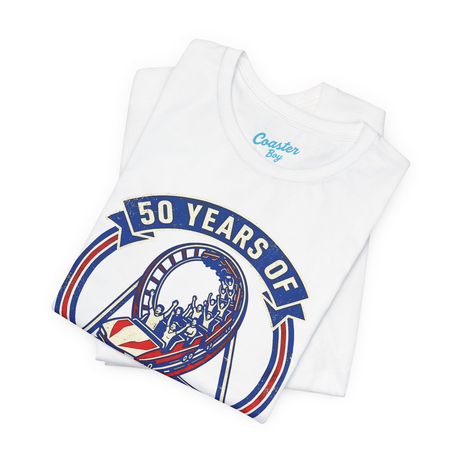 50 Years of Thrills Roller Coaster Tee - Image 7