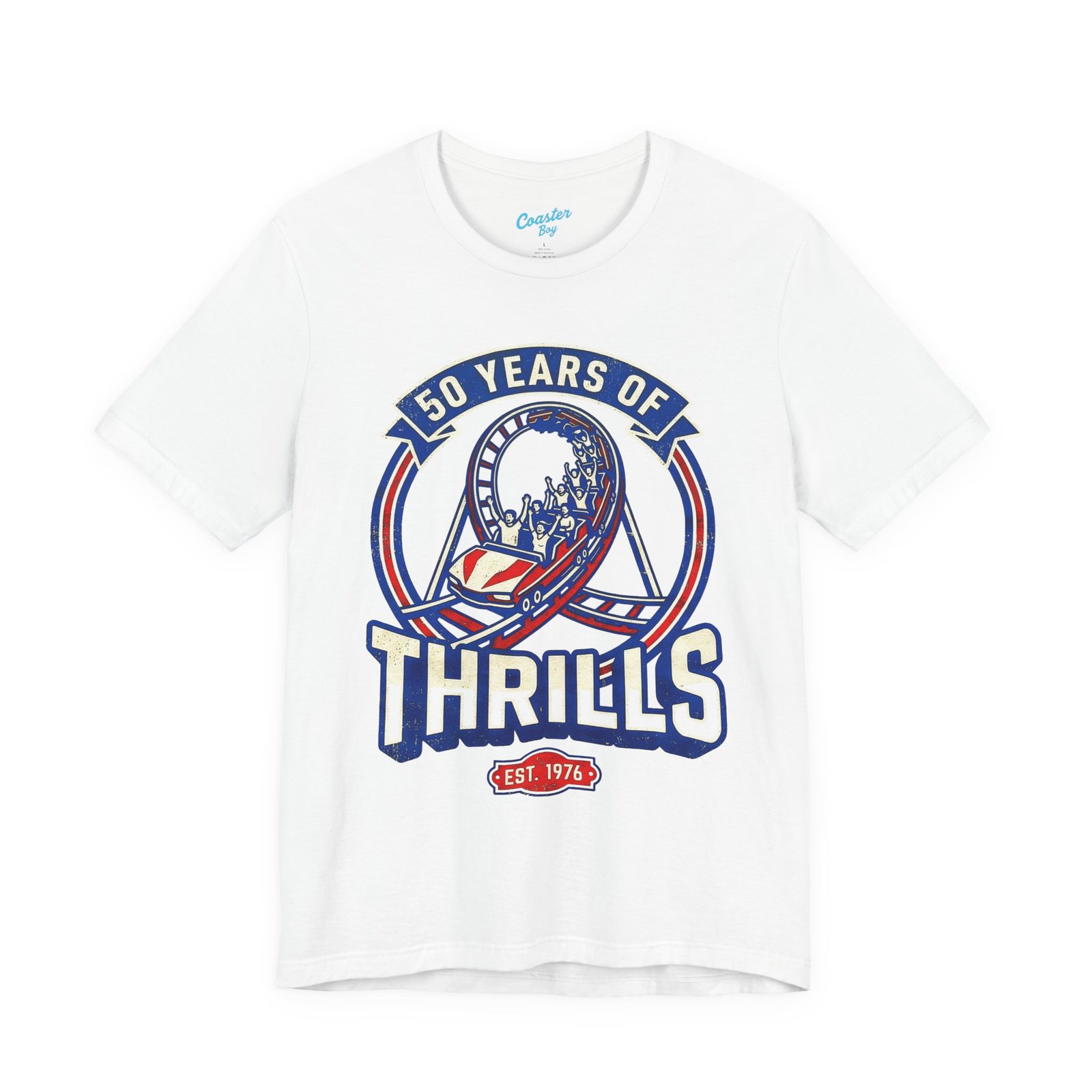 50 Years of Thrills Roller Coaster Tee - Image 5