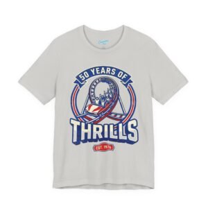 50 Years of Thrills Roller Coaster Tee
