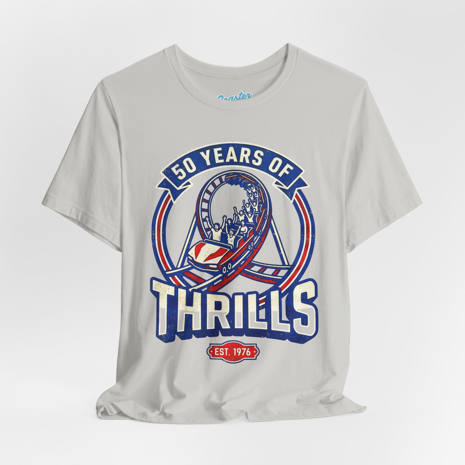 50 Years of Thrills Roller Coaster Tee - Image 4