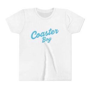 Coaster Boy Youth T-Shirt – Retro Surf Script Tee for Kids